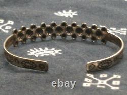 Vintage'Sanford' Native American Silvertone Cuff Bracelet Jewelry Sancrest