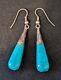 Vintage Set Of Native American Turquoise Sterling Silver Earrings Jewelry