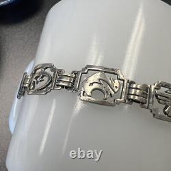 Vintage Shube's Manufacturing Southwest Shop Silver Bracelet