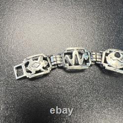 Vintage Shube's Manufacturing Southwest Shop Silver Bracelet