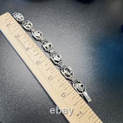 Vintage Shube's Manufacturing Southwest Shop Silver Bracelet