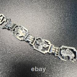 Vintage Shube's Manufacturing Southwest Shop Silver Bracelet