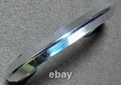 Vintage Signed Navajo Heavy Sterling Silver Carinated Knife Edge Cuff Bracelet