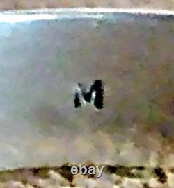 Vintage Signed Navajo Heavy Sterling Silver Carinated Knife Edge Cuff Bracelet