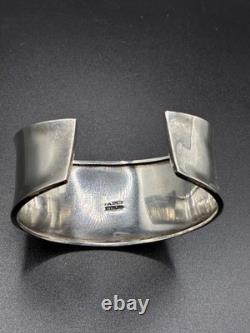Vintage & Signed Patrick Smith, Navajo Sterling Silver 3d Pots Cuff C. 1970