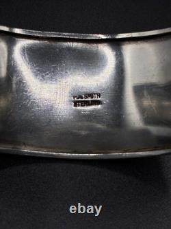 Vintage & Signed Patrick Smith, Navajo Sterling Silver 3d Pots Cuff C. 1970