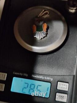 Vintage Signed Susie Calavaza Zuni Owl Pendant Stone Inlay Sterling Silver