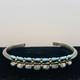 Vintage Signed Zuni Silver Turquoise Cuff Row Bracelet Women Native American 34g