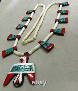 Vintage Southwest Depression Era Thunderbird Tab necklace