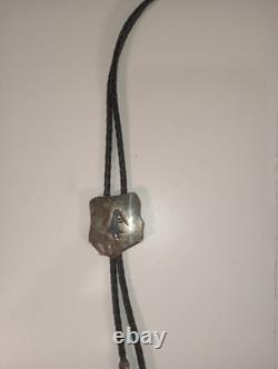 Vintage Southwestern/Navajo sterling silver Kokopelli Figure bolo tie