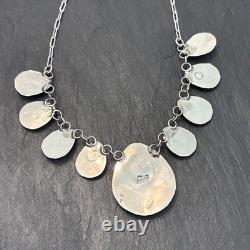 Vintage Sterling 18 Necklace Earrings Set Statement Southwest Turquoise Paws 4E