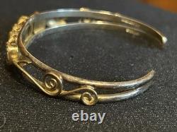 Vintage Sterling/GF Turquoise Squash Blossom Necklace Bracelet Earrings Ring Set