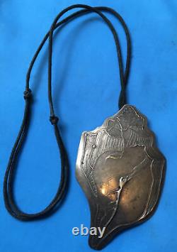 Vintage Sterling Pendant With Necklace Native Southwestern American Jewelry