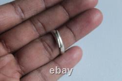 Vintage Sterling Silver Coral Native American Ring Adjustable