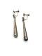 Vintage Sterling Silver Hollow Cone Earrings 3D Screw Backs Native American