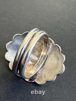 Vintage Sterling Silver Lapis Lazuli Ring Native American Signed Size 7.5