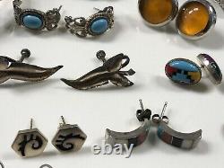 Vintage Sterling Silver Native Americanmexico Jewelry Lotunder Melt1 Day