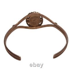 Vintage Sterling Silver Purple Charoite Cuff Bracelet, Native American Signed JP