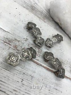 Vintage Sterling Silver Triple Concho Belt Jewelry