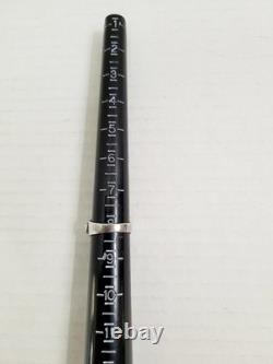 Vintage Sterling Silver Turquoise Inlay Ring Native American Size 8