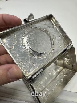 Vintage Sterling Silver Turquoise Navajo Southwestern P. Yellowhorse Trinket Box