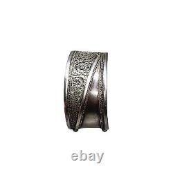 Vintage Sterling Silver Wide Cuff Bracelet