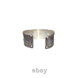 Vintage Sterling Silver Wide Cuff Bracelet