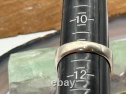 Vintage Sterling Silver Zuni Multi Stone Inlay Ring signed AB sz 11-1566.25