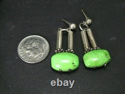 Vintage Sterling Southwestern Turquoise Beaded Jewelry Set 75g i16128