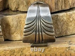 Vintage Steve Yellowhorse Navajo Sterling Silver Etched Watch Tips-454.26