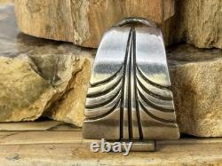 Vintage Steve Yellowhorse Navajo Sterling Silver Etched Watch Tips-454.26