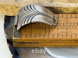 Vintage Steve Yellowhorse Navajo Sterling Silver Etched Watch Tips-454.26