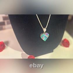 Vintage Stirling AP Navajo Signed Antoinette Platero Laguna Reversible Necklace