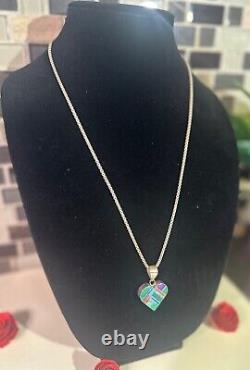 Vintage Stirling AP Navajo Signed Antoinette Platero Laguna Reversible Necklace