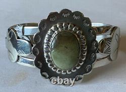 Vintage Thunderbird Jewelry Maker Sterling Silver Cerrillos Turquoise Bracelet