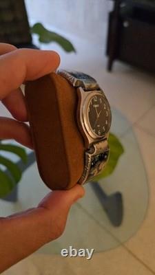 Vintage Timex Acqua Mens Unique Navajo Bracelet Signed @Ram77