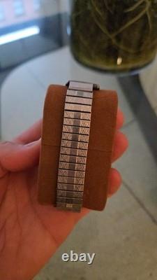 Vintage Timex Acqua Mens Unique Navajo Bracelet Signed @Ram77
