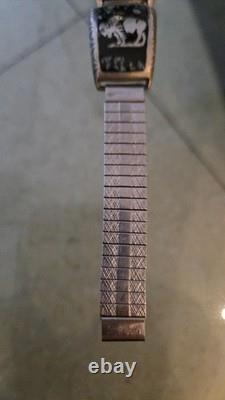 Vintage Timex Acqua Mens Unique Navajo Bracelet Signed @Ram77