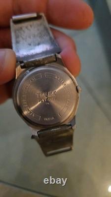 Vintage Timex Acqua Mens Unique Navajo Bracelet Signed @Ram77