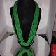 Vintage Tribal Set Of Green Turquoise Beads, 8 Strand, Unique, Rare