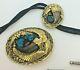 Vintage Turquoise Native American Jewelry Buckle Bolo SSI Signed Lot