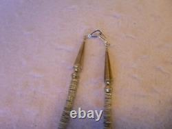 Vintage Turquoise Nugget & Sterling Silver Native American Southwestern Necklace