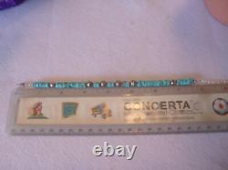 Vintage Turquoise and 925 Sterling Native American Southwestern Bracelet
