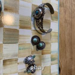 Vintage Turquoise old pawn native american jewelry bracelet Lot