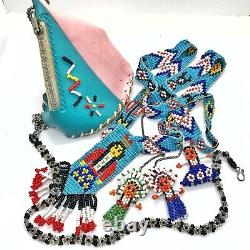 Vintage Western Themed Native American Made Jewelry & Collectibles Old Indians