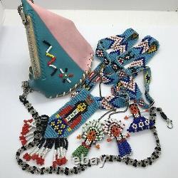 Vintage Western Themed Native American Made Jewelry & Collectibles Old Indians