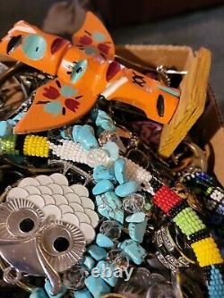 Vintage Wholesale Lot Native American Southwest Jewelry Bracelets Rings Earrings