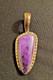 Vintage Wilson Padilla Sterling Silver Purple Sugilite Pendant Navajo Signed