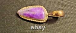 Vintage Wilson Padilla Sterling Silver Purple Sugilite Pendant Navajo Signed