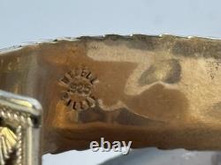 Vintage Wydell Billie Navajo Sterling Silver Black Onyx Cuff Bracelet-2238.25